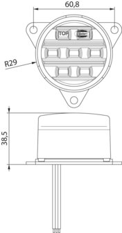 Dasteri LED-R&uuml;ckfahrlampe 9-33V
