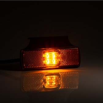 Fristom LED Positionsleuchte Orange + Reflektor mit Halterung