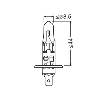 Osram H1 Halogen Birne 12V Super Bright Premium PX14.5s