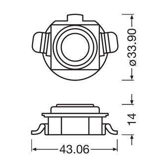 Osram H7 Ledriving Adapter Set 64210DA03-1