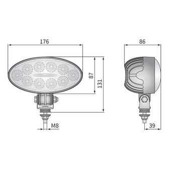 Wesem LED Breitstrahler 4000LM + Kabel