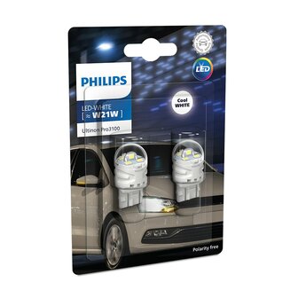 Philips LED Retrofit Wei&szlig; W21W 12V W3x166d 2 St&uuml;ck