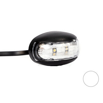 Fristom FT-012 B LED Positionsleuchte Wei&szlig; Oval