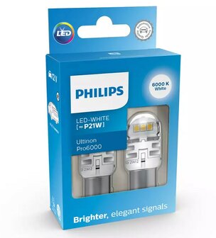 Philips P21W LED Retrofit Wei&szlig; 12V 2 St&uuml;ck