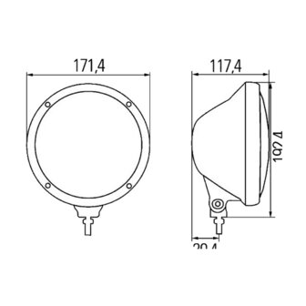 Hella Verstr R3003 compact helder | 1F3 010 119-111