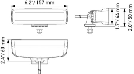 Hella LED Mini Lightbar 6,2&quot; Fernscheinwerfer | 1FB 358 176-211