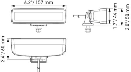 Hella LED-Mini-Lightbar 6,2&quot; breit | 1FB 358 176-201