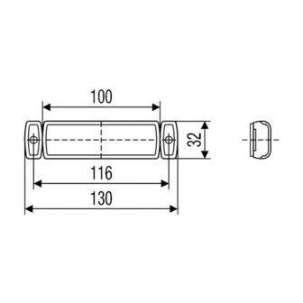 Hella LED Positionsleuchte Weiss 24V | 2PG 008 645-971