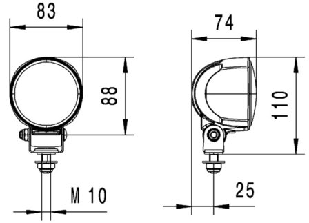 Hella Werklamp M70 Gen 3.2 Voorveld Verlichting | 1G0 996 576-031