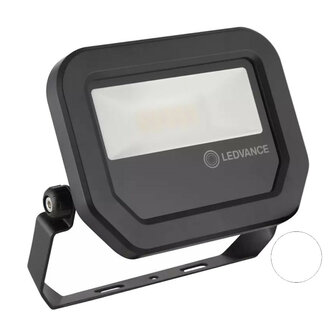 Ledvance 10W LED Fluter 230V Schwarz 3000K Neutralwei&szlig;