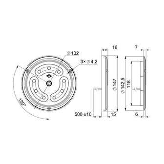 Horpol LED Innenleuchte + Schalter Kalt Wei&szlig; LWD 2760