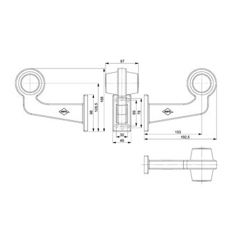 Horpol LED Begrenzungsleuchte 2-Funktionen + 5m Kabel Links