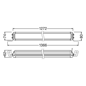 Osram LED Lightbar Combi VX1250-CB DR SM 128cm