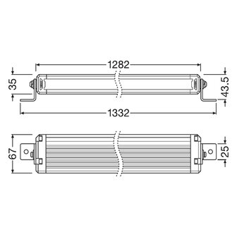 Osram LED Lightbar Combi VX1250-CB SR SM 128cm