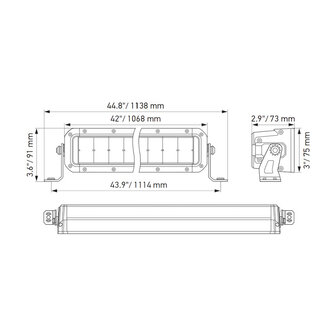 Hella Black Magic Double LED Lightbar 40&#039;&#039; 102CM | 1FJ 358 196-421