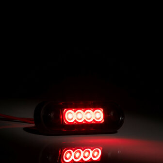 Fristom LED Positionsleuchte Rot Dark Look FT-073