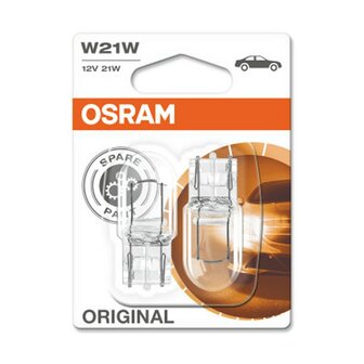Osram W21W 12V Gl&uuml;hbirne W3x16d Original Line 2 St&uuml;ck