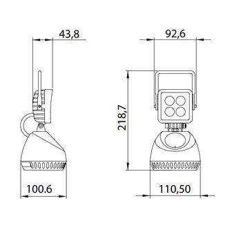 Dasteri LED Arbeitsscheinwerfer Mit Magnet