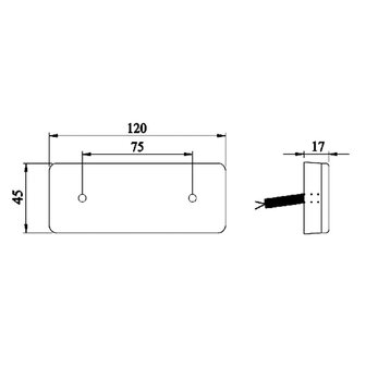 Dasteri LED Positionsleuchtesleuchte Orange 10-30V