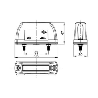 Horpol LED Kennzeichenbeleuchtung 12-24V Rot LTD 669