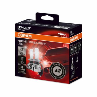 Osram H7 LED Hauptscheinwerfer 12V Set Night Breaker LED ECE-gepr&uuml;ft