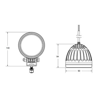 LED Safety Spot | Blau