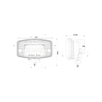 Boreman LED Fernscheinwerfer + Chromgeh&auml;use (AMP-Superseal)