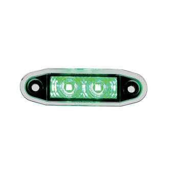 Boreman LED Positionsleuchte Gr&uuml;n Easy-Fit 0,5m Kabel