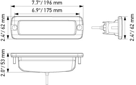 Hella LED Mini Lightbar 6.2&quot; Breit Einbau | 1FB 358 176-221