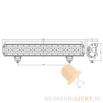 bemating 126 watt cree ver en breedstraler