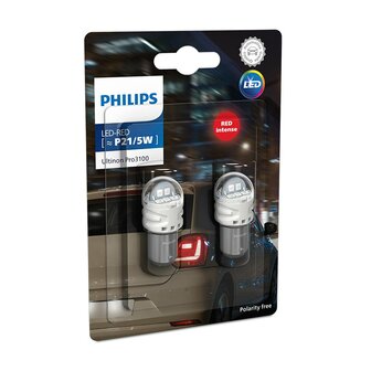 Philips LED Retrofit P21/5W Rot BAY15d 12V 2 St&uuml;ck