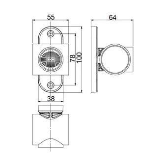 Horpol LED Begrenzungsleuchte 3-Funktionen Kurz Model U