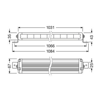 Osram LED Lightbar Kombi VX1000-CB SM 103CM