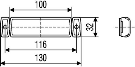 HELLA LED Positionsleuchte Wei&szlig; 24V | 2PG 011 422-091