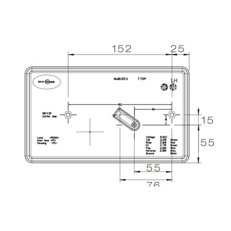 Aspöck Rückleuchte MultiLED II Rechts 8P