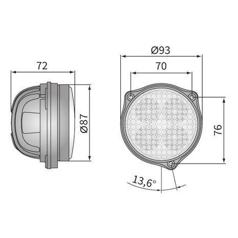 Wesem LED Einbau Breitstrahler 1500LM + Kabel