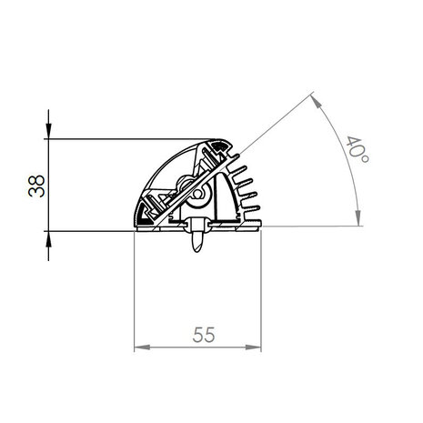 Dasteri LED Innenleuchte 11,7CM High Power 12V