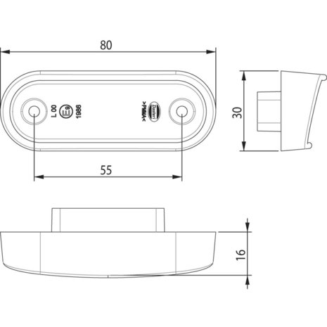 Dasteri LED Kennzeichenbeleuchtung 24V