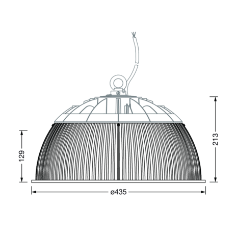 Aluminium Reflektor für Hallenstrahler