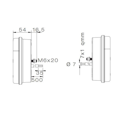 Aspöck Rückleuchte MultiLED II Rechts 5P