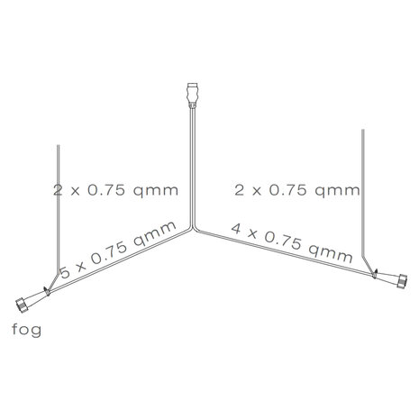 Aspöck Kabelbaum 13-poliger Stecker 10m + 2x Abzweigstecker