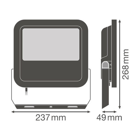 Ledvance 65W LED Fluter 230V Schwarz 6500K Kaltweiß