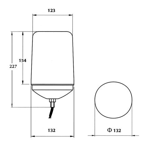 Dasteri Halogen Rundumleuchte Mit Schraub Montage 12V