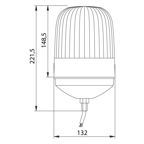 Dasteri Halogen Rundumleuchte Boutmontage 24V