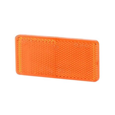 Horpol Reflektor Rechteckig mit Klebestreifen 94x44mm Orange