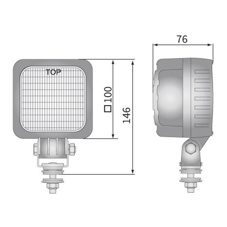 Wesem LED Fernscheinwerfer 1500LM + Kabel