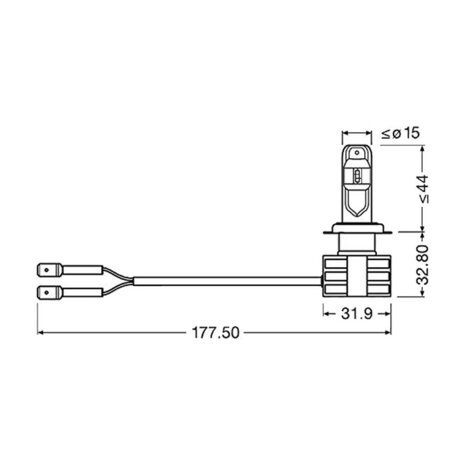 Osram H7 LED Hauptscheinwerfer PX26d 12-24 Volt Pro stück | OFF-ROAD ONLY