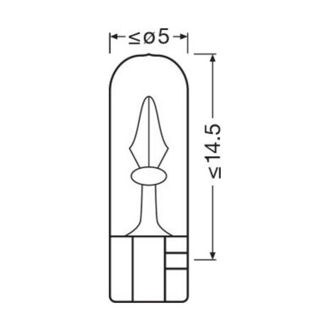 Osram Glühbirne 24V Original Line W2x4.6d 10 Stück