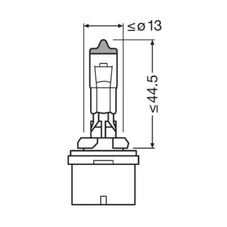 Osram H27W/1 Halogen Birne 12V PG13 Original Line