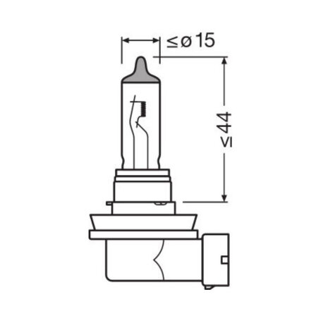 Osram H11 Halogen Birne 12V 55W PGJ19-2 Night Breaker Laser